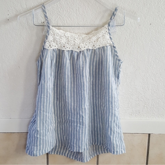 Lucky Brand Tops - Irving Fine By Lucky Brand striped Silk tank top